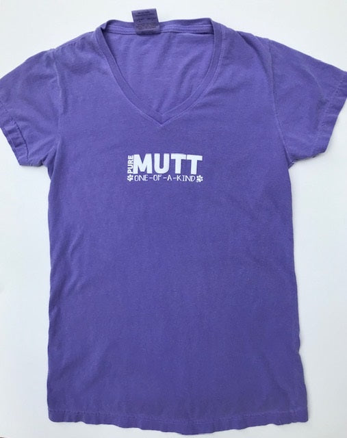 Pure Mutt Ladies Violet V-neck