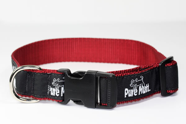 Pure Mutt dog collar in wide width