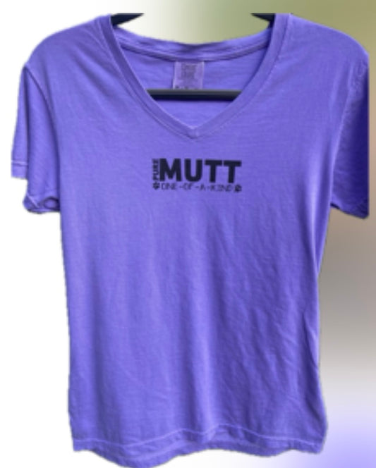 Pure Mutt Violet V-neck